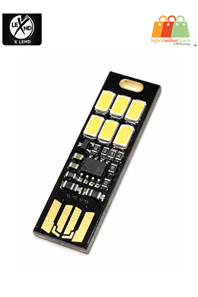 Generic مصباح طوارئ صغير يعمل باللمس LED أبيض اللون من XLEND USB للسيارة، متو...