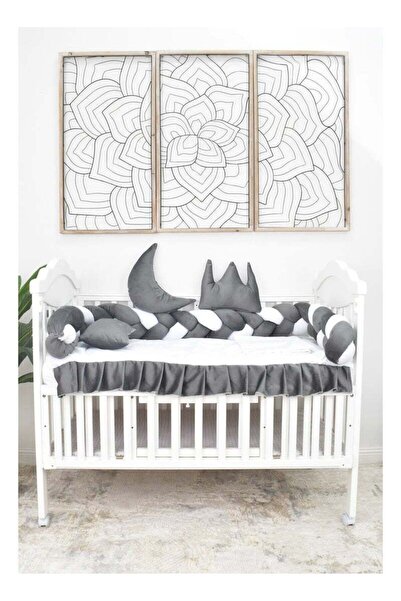 Fun Moment 6-Piece Baby Crib Rail Set with Spiral Bumpers