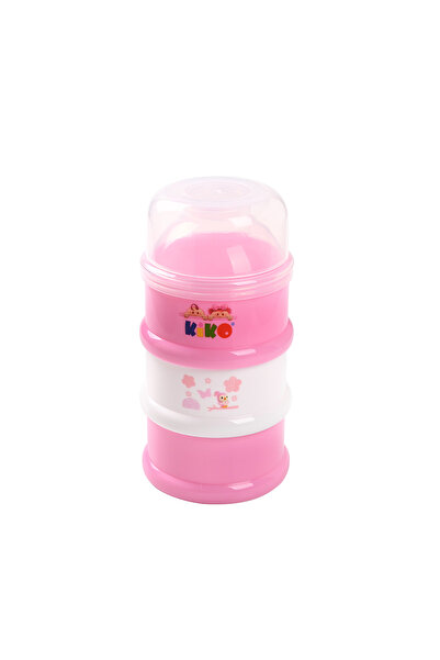 Kiko MILK POWDER CONTAINER 3 LAYERS-Pink