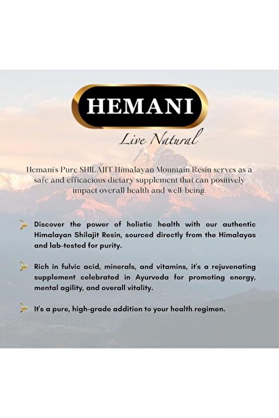 Herbal Essences Hemani Pure Shilajit Himalayan Resin 50 g