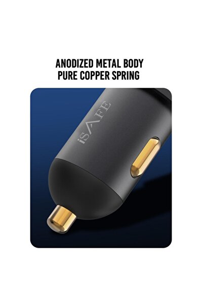 I SAFE iSAFE CAR CHARGER 60W DUAL PD+USB