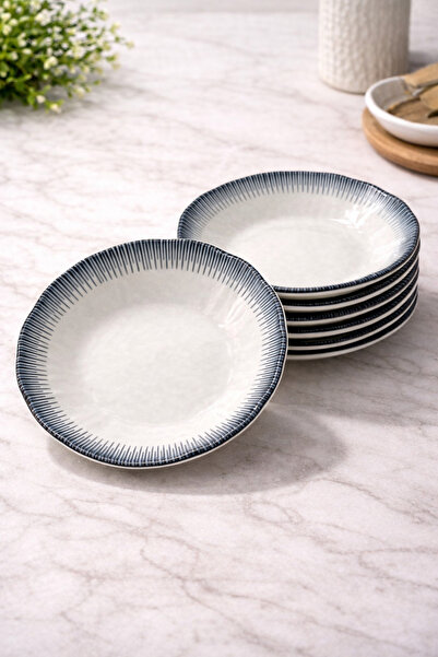 Rivorn Güral Porselen Digibone Serisi Dekorlu Çay Tabağı 6'lı Set – Dekorlu Ç...