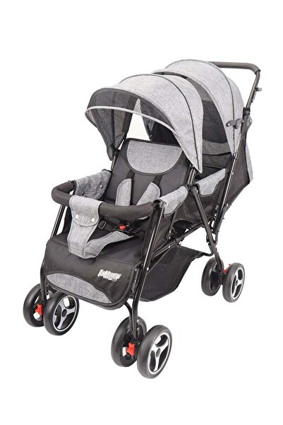 Fun Moment عربة أطفال قابلة للطي بمقعدين