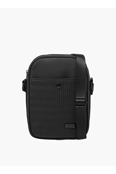 Lee Cooper Textured Crossbody Bag with Zip Closure