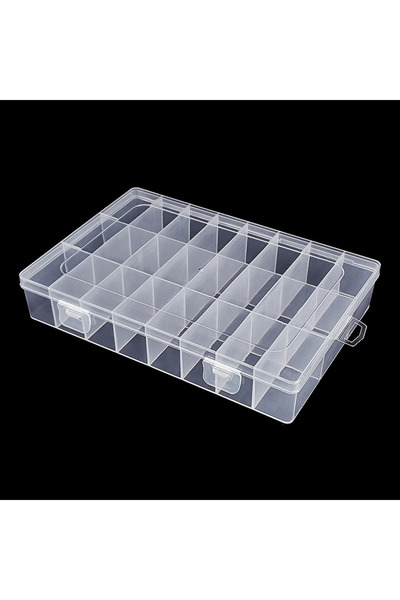 Choice S 24-grid 24-Grid Transparent Storage Boxes - Multi-Purpose Organizer ...
