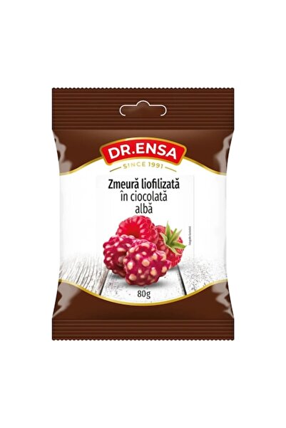 Dr.Ensa Zmeură liofilizată în ciocolată albă 80g