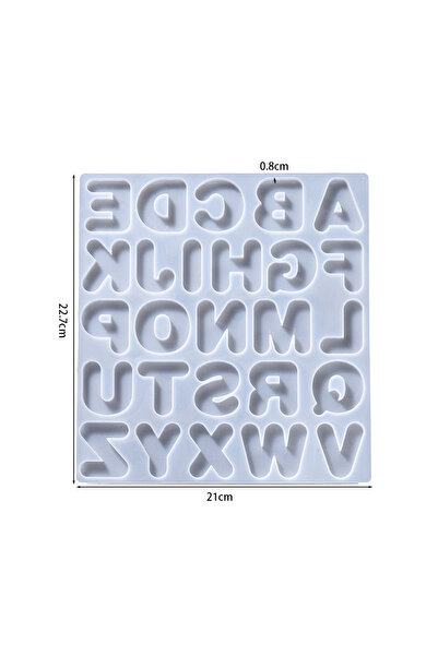 choice2 قالب سيليكون من راتنج الإيبوكسي، بدون ثقب، حروف إنجليزية من الألف إلى...