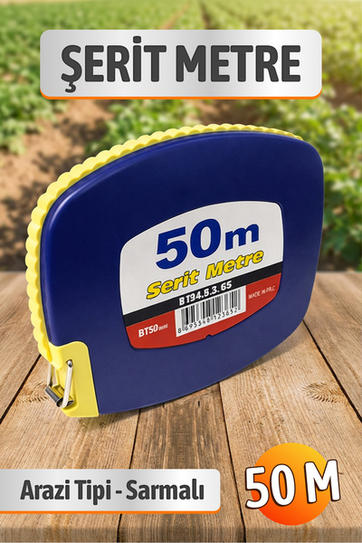 Badem10 Arazi Tipi Makaralı Sarmalı Sistem BTS12365 (50 METRE) Lacivert Şerit...