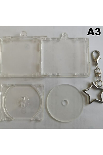 Choice حامل مفاتيح على شكل ألبوم صغير فارغ بحجم A3، علبة أقراص مدمجة، سلسلة م...