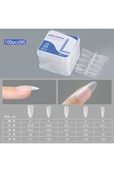 Choice L01 علبة واحدة/100 قطعة أظافر صناعية غير لامعة، لا تحتاج إلى تلميع، أظ...