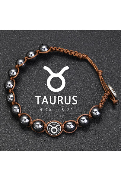 Choice أساور برج الثور المصنوعة يدويًا من الفولاذ المقاوم للصدأ، بطول 17-21 س...