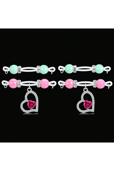 Choice 9 حلقات حلمات سطحية وجلدية، زوجان من حلقات الحلمات المزيفة - قابلة للت...