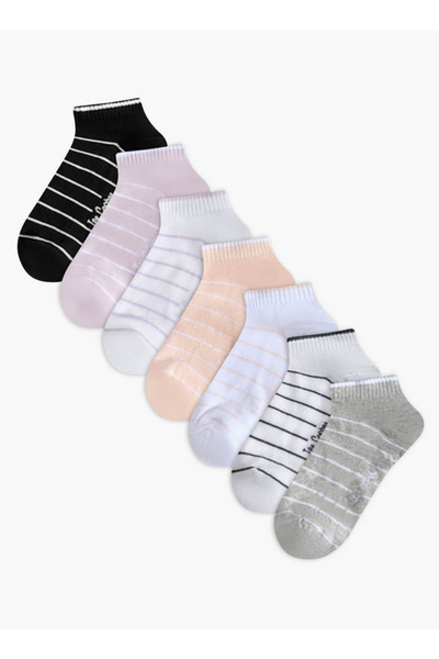 Lee Cooper Pack of 7 Ankle Length Cotton Socks