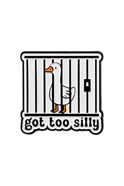 Choice 4 دبابيس مينا مضحكة على شكل أوزة، دبابيس كرتونية على شكل بطة، دبابيس ل...