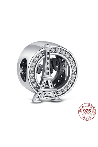 Choice 2025 Holiday Charm Eiffel Tower Beads Pendant 925 Sterling Silver Bead...