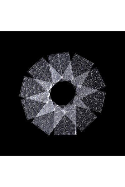 DUTRIEUX الصين، البر الرئيسي، أصفر، 10 قطع، ملصقات لاصقة للأظافر ذات وجهين، غ...