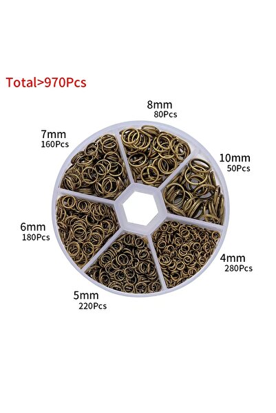 Choice 5 حلقات وصل معدنية مفتوحة، موصلات حلقات منقسمة، حلقات وصل حديدية مفتوح...