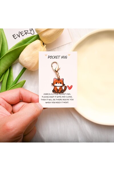 Choice قلادة حقيبة على شكل قطة لطيفة ذات سلوك حسن، مصنوعة من سبيكة معدنية على...