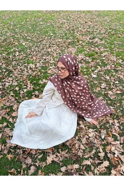 Mira İpek Ceylan Bambi Desenli Pamuk Soft Şal ps198