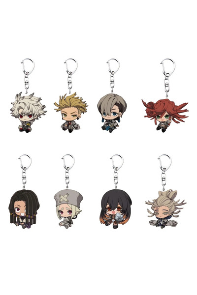 Choice 6 cm 8pcs Anime GACHIAKUTA 6 cm Acrylic Cute Character Keychain Rudo E...