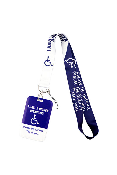 Choice 1. لدي إعاقة خفية. حبل تعليق لبطاقة الهوية الرئيسية، حزام هاتف الصالة ...