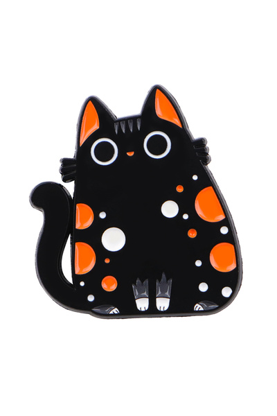 Choice 6 دبابيس بروش ملونة على شكل قطط للنساء، دبوس قطة سوداء مطلي بالمينا، ش...