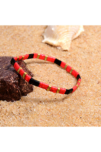 Choice 3 MOON GIRL أساور ميوكي ملونة للنساء، تصميم عصري ملفوف بخرز تيلا ديليك...