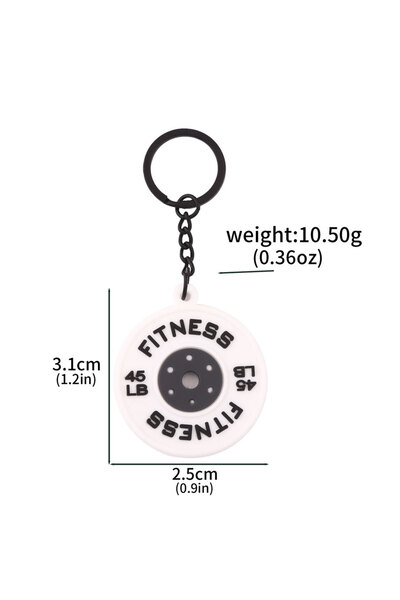 Choice K00925-01 New Fitness Equipment Barbell Keychain DlY Soft Dumbbell Fit...