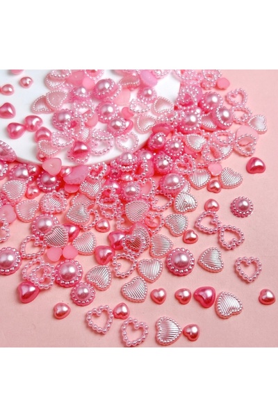 Choice Pink 50PCS 50PCS Minimalist Solid Color Sunflower Round Nail Charms Re...