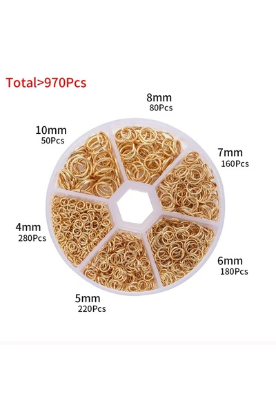 Choice 3 حلقات وصل معدنية مفتوحة من 1 صندوق، حلقات وصل منقسمة، حلقات وصل حديد...