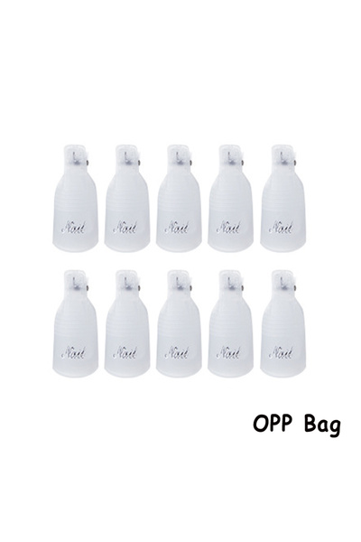 Choice Clear 10 Pcs/Bag Colorful Acrylic Nail Art Soak Off Cap Clips Nails Cl...