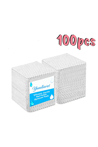 Choice ١٠٠ منديل أبيض، ١٠٠ منديل أظافر خالٍ من الوبر، مناديل تنظيف جل، مزيل ط...