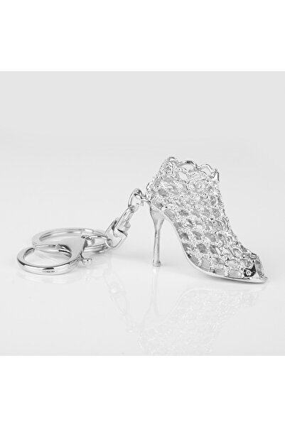 Choice أحذية بكعب عالٍ فضية اللون قابلة للتخصيص، سلاسل مفاتيح سيارات، سلاسل م...