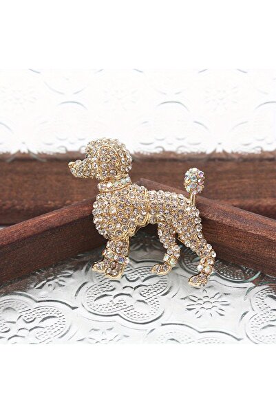 Choice بروش جرو عتيق مرصع بأحجار الراين، دبوس على شكل حيوان كرتوني، إكسسوار أنيق