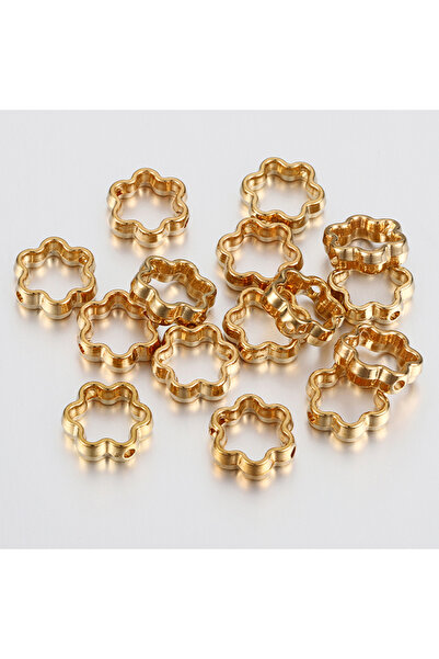 Choice KC Golden 50pcs 12mm Flower Shape Frame Wrapped Bead Spacer Beads Cap ...