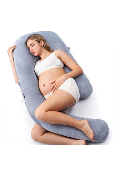 Momcozy Dreamline U Pro Pregnancy Pillow - Grey