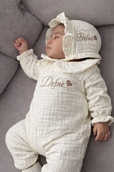 ÖZDEMİRKIRTASİYE-BASKI İsimli Yenidoğan Hastane Çıkışı Nakış İşlemeli Müslin ...