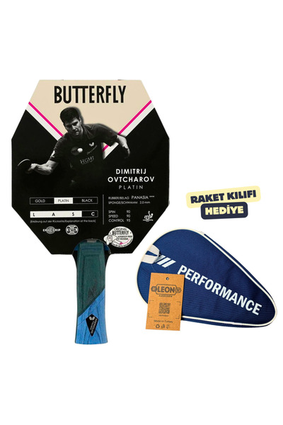 BUTTERFLY مضرب تنس الطاولة البلاتيني ديميتريج أوفتشاروف معتمد من الاتحاد الدو...
