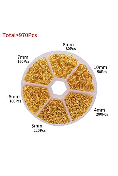 Choice 1 1 صندوق حلقات وصل معدنية مفتوحة حلقات مقسمة موصلات حلقات وصل حديدية ...