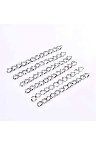 Choice 7 cm Rhodium 100pcs/lot 50mm 70mm Necklace Extension Chain Bulk Bracel...
