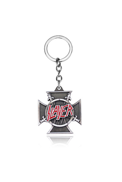 Miniso K069-silver Famous American Thrash Metal Band SLAYER Necklace Killer T...