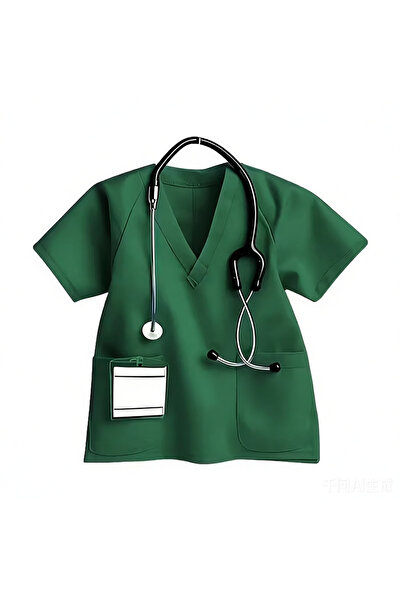 DUTRIEUX 1pc Green 1pc Wooden Personalized Nurse Name Keychain Custom Medical...