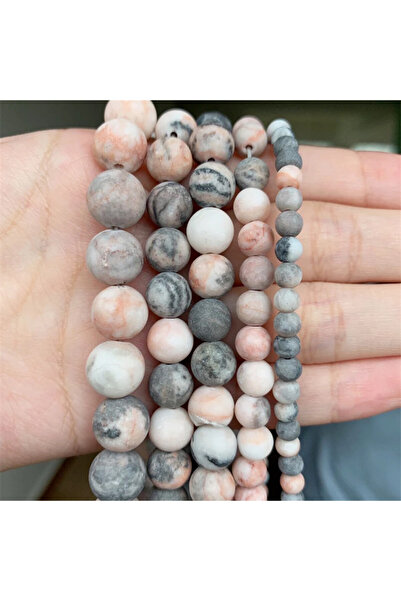 Choice3 6mm 61pcs matte zebra jasper 4/6/8/10/12mm natural stone beads Matte ...