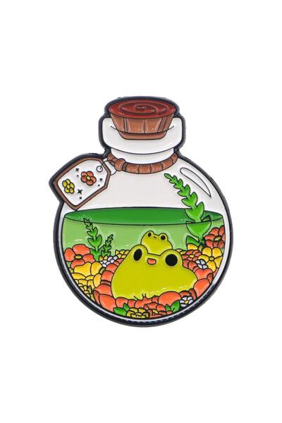 Choice 15 دبوس مينا على شكل ضفدع ساحر مضحك، بروش حيوان كرتوني للمعطف، بروشات ...