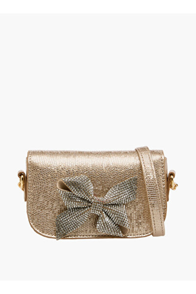 Celeste Bow Embellished Crossbody Bag with Chain Strap Ramadan Collection - H...