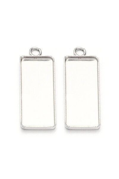 Choice ١٠ قطع من قواعد مستطيلة فارغة من الفولاذ المقاوم للصدأ، مقاس ١٠×٢٥ مم،...