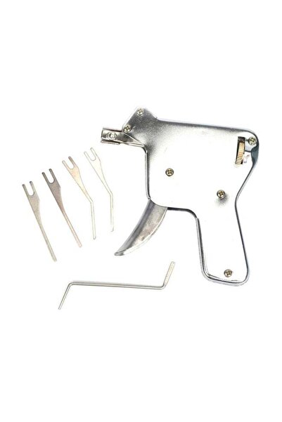 Generic Pick Pistol Lock Repair Tool Kit Silver 12cm