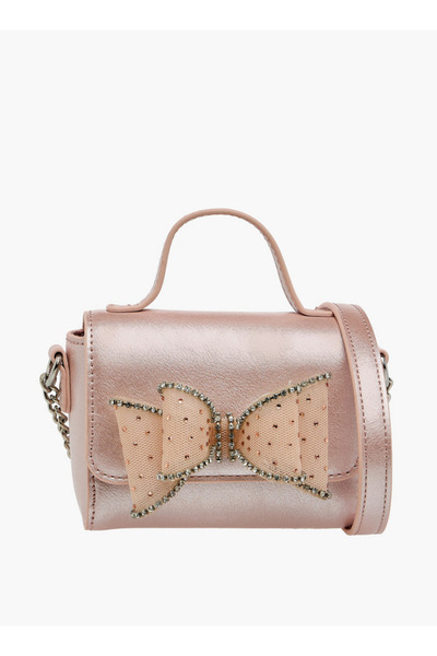 Celeste Bow Embellished Crossbody Bag with Chain Strap Ramadan Collection - H...