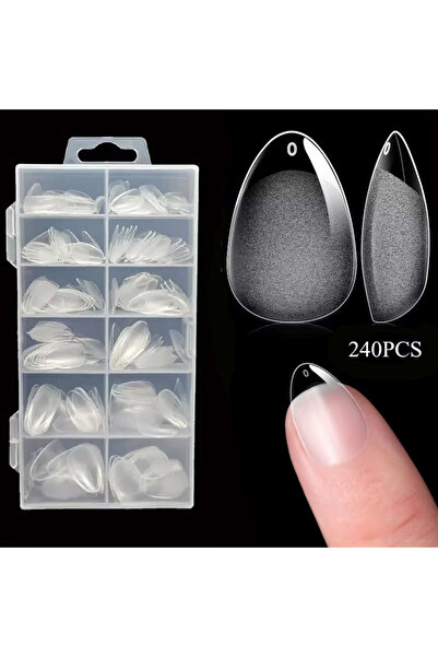 Choice 240 لوزة قصيرة، 240 قطعة، مقاس XXS، لوزة قصيرة جدًا، تغطية كاملة، أطرا...