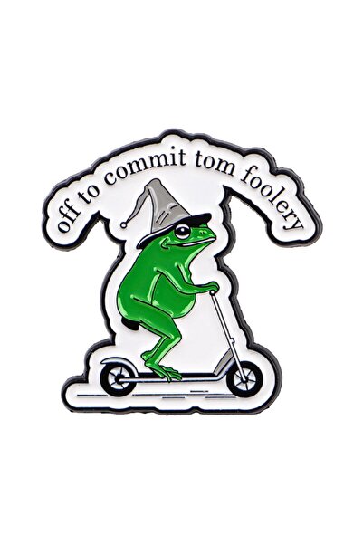 Choice 8 دبابيس مينا على شكل ضفدع ساحر مضحك، بروش حيوان كرتوني للمعطف، بروشات...